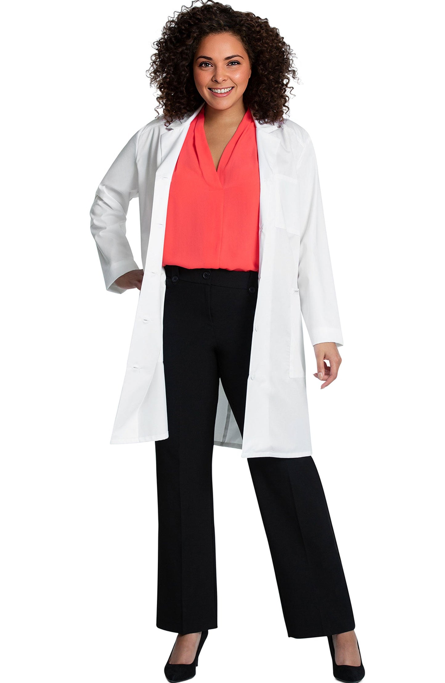 MDF Instruments CK-CK421-WHT-M Cherokee Women's Full Length Lab Coat - , M