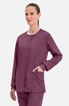 MDF Instruments CK-WW310-WIN-3XL Cherokee Workwear Revolution Women's Snap Front Scrub Jacket - Wine, 3XL