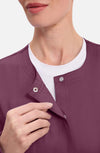 MDF Instruments CK-WW310-WIN-3XL Cherokee Workwear Revolution Women's Snap Front Scrub Jacket - Wine, 3XL