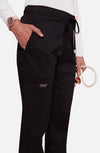 MDF Instruments CK-WW120-BLK-L Cherokee Workwear Revolution Women's Cargo Scrub Pants - Black, L