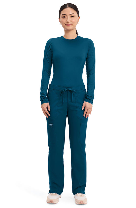 MDF Instruments CK-WW120-CAR-2XLT Cherokee Workwear Revolution Women's Cargo Scrub Pants - Caribbean Blue, 2XLT