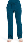 MDF Instruments CK-WW120-CAR-MP Cherokee Workwear Revolution Women's Cargo Scrub Pants - Caribbean Blue, MP