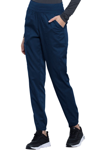 MDF Instruments CK-WW011-NAV-LT Cherokee Workwear Revolution Women's Natural-Rise Jogger Scrub Pants - Navy, LT