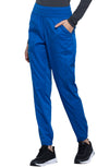 MDF Instruments CK-WW011-ROY-XST Cherokee Workwear Revolution Women's Natural-Rise Jogger Scrub Pants - Royal Blue, XST