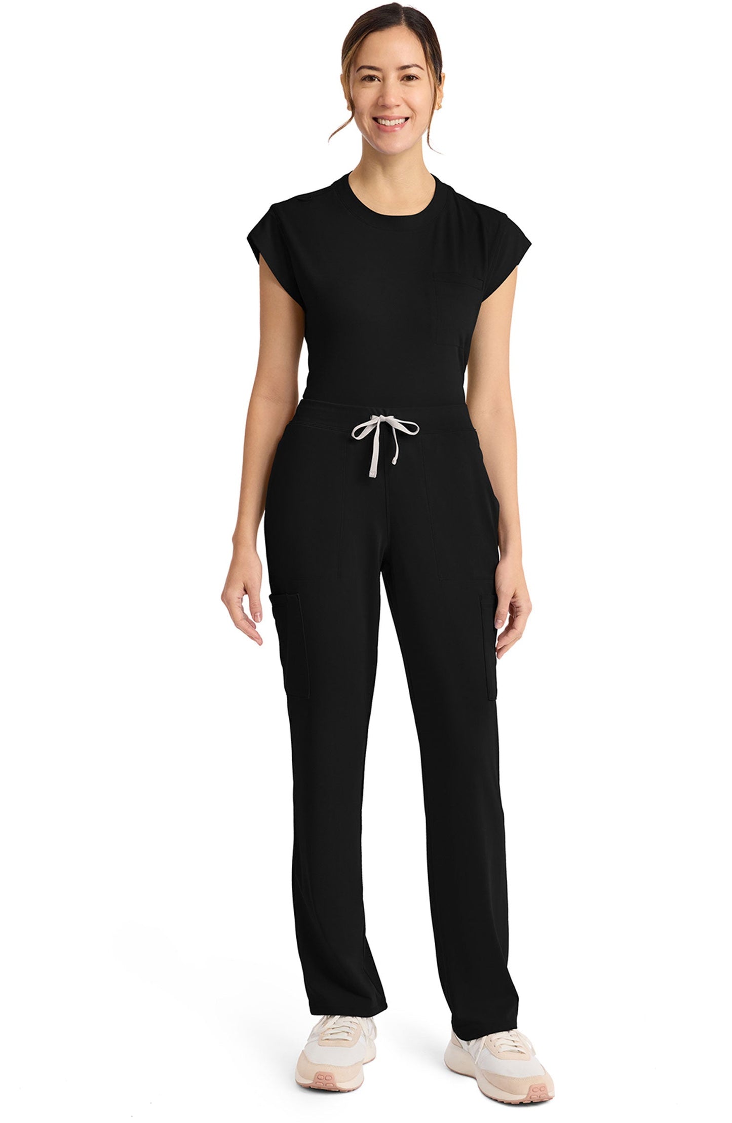 MDF Instruments CK-CK096-BLK-2XLT Cherokee Achieve Women's Straight Leg Scrub Pants - Black, 2XLT