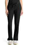 MDF Instruments HH-HH153-BLK-LP Healing Hands Quest Brandy Women's Straight Leg Cargo Scrub Pants - Black, LP