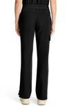 MDF Instruments HH-HH153-BLK-XST Healing Hands Quest Brandy Women's Straight Leg Cargo Scrub Pants - Black, XST