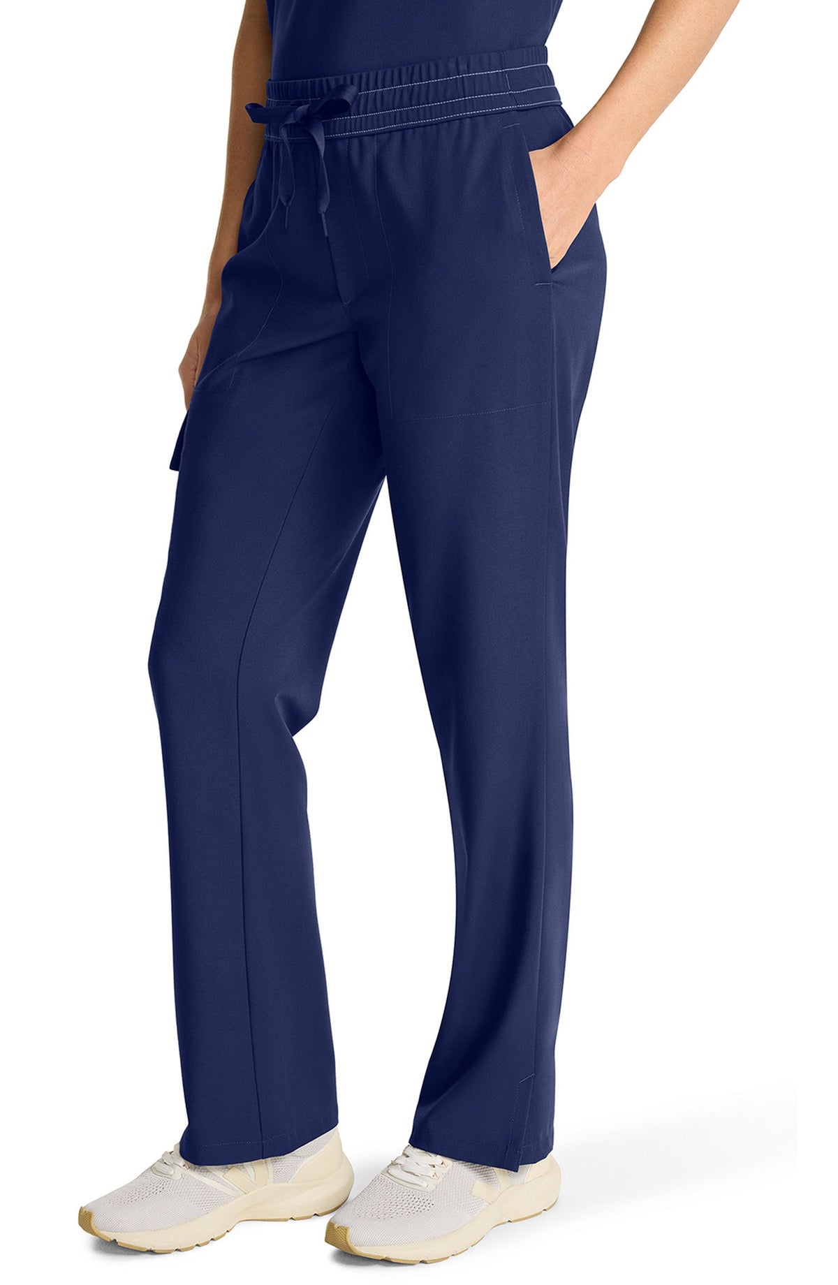 MDF Instruments HH-HH153-NAV-ST Healing Hands Quest Brandy Women's Straight Leg Cargo Scrub Pants - Navy, ST