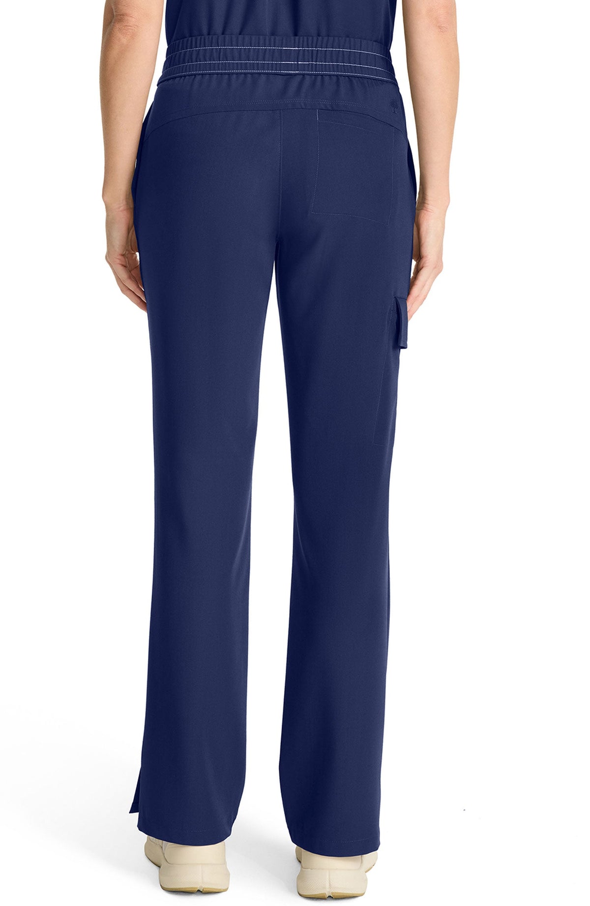 MDF Instruments HH-HH153-NAV-XLP Healing Hands Quest Brandy Women's Straight Leg Cargo Scrub Pants - Navy, XLP