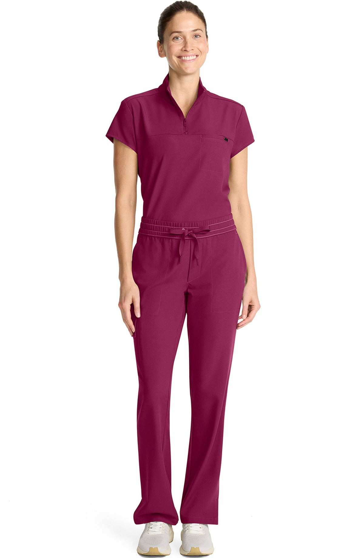 MDF Instruments HH-HH153-WIN-2XLP Healing Hands Quest Brandy Women's Straight Leg Cargo Scrub Pants - Wine, 2XLP