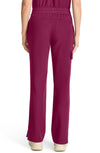 MDF Instruments HH-HH153-WIN-SP Healing Hands Quest Brandy Women's Straight Leg Cargo Scrub Pants - Wine, SP