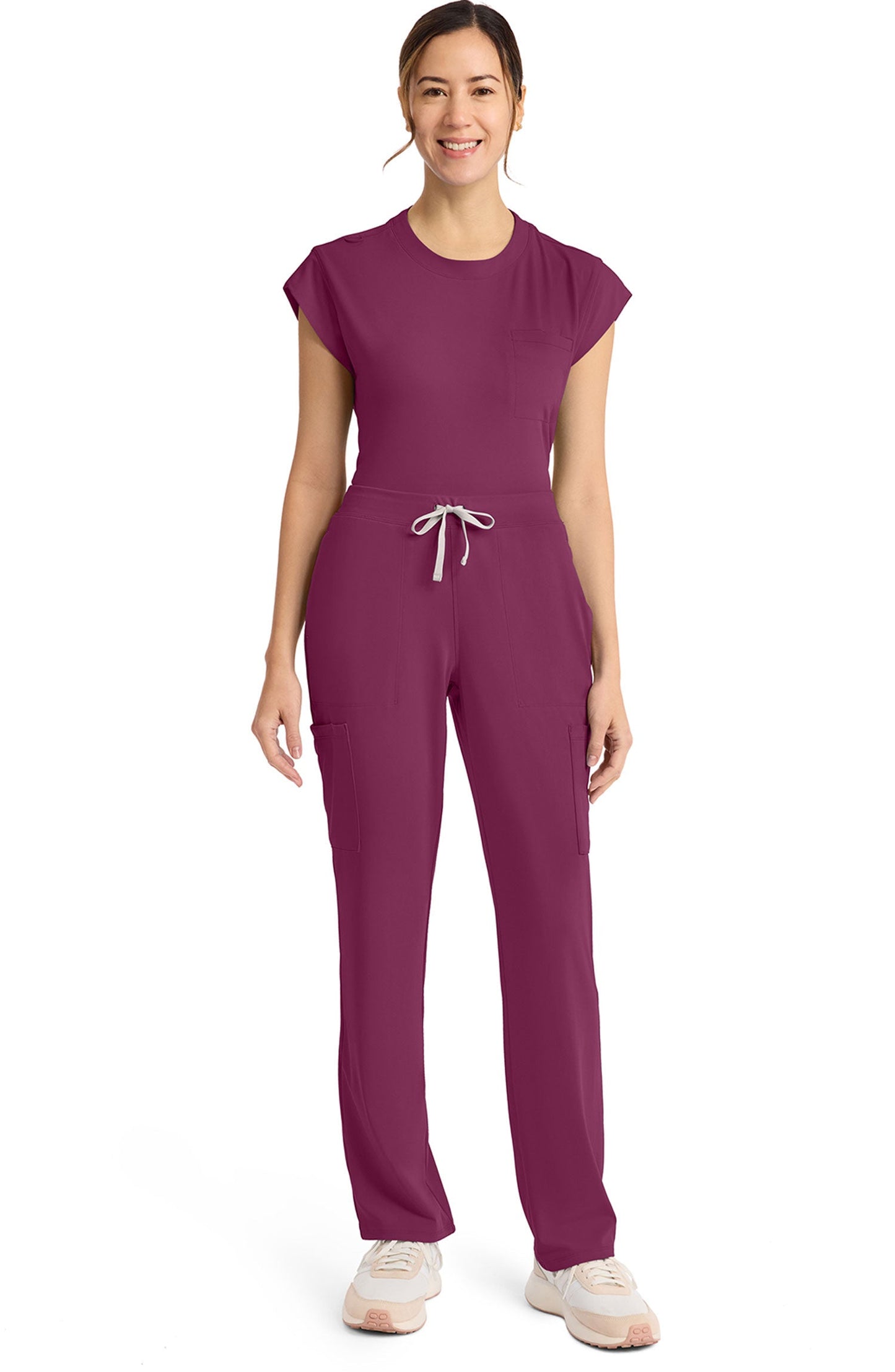 MDF Instruments CK-CK096-WIN-XSP Cherokee Achieve Women's Straight Leg Scrub Pants - Wine, XSP