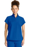 MDF Instruments HH-HH752-ROY-S Healing Hands Quest Bella Women's Quarter Zip Scrub Top - Royal Blue, S