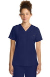 MDF Instruments HH-HH755-NAV-4XL Healing Hands Quest Billie Women's Tuck-In V-Neck Scrub Top - Navy, 4XL
