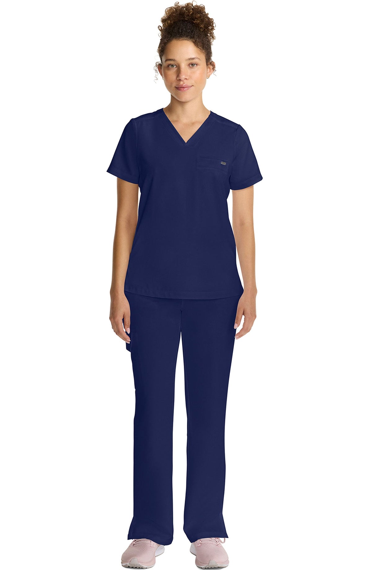 MDF Instruments HH-HH755-NAV-3XL Healing Hands Quest Billie Women's Tuck-In V-Neck Scrub Top - Navy, 3XL