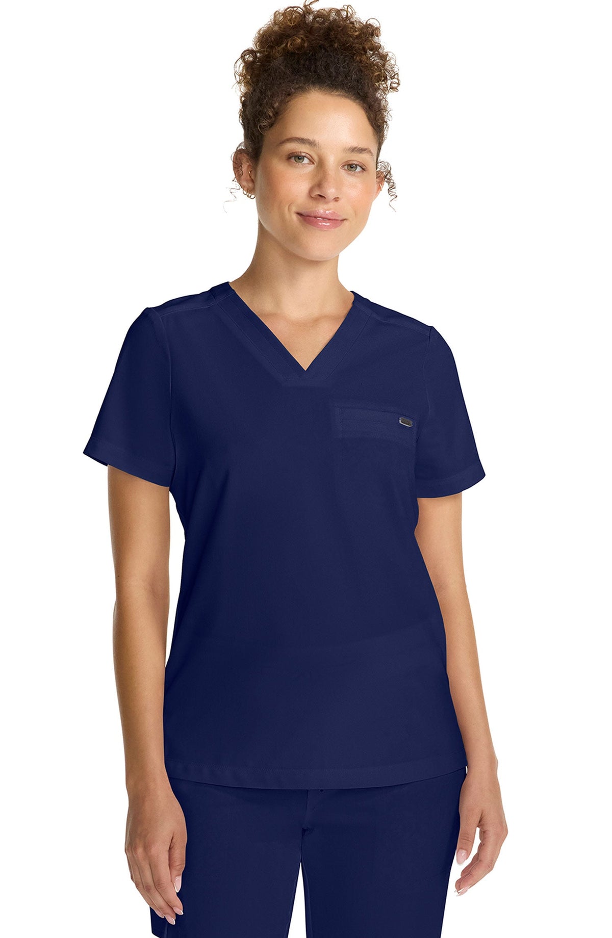 MDF Instruments HH-HH755-NAV-5XL Healing Hands Quest Billie Women's Tuck-In V-Neck Scrub Top - Navy, 5XL