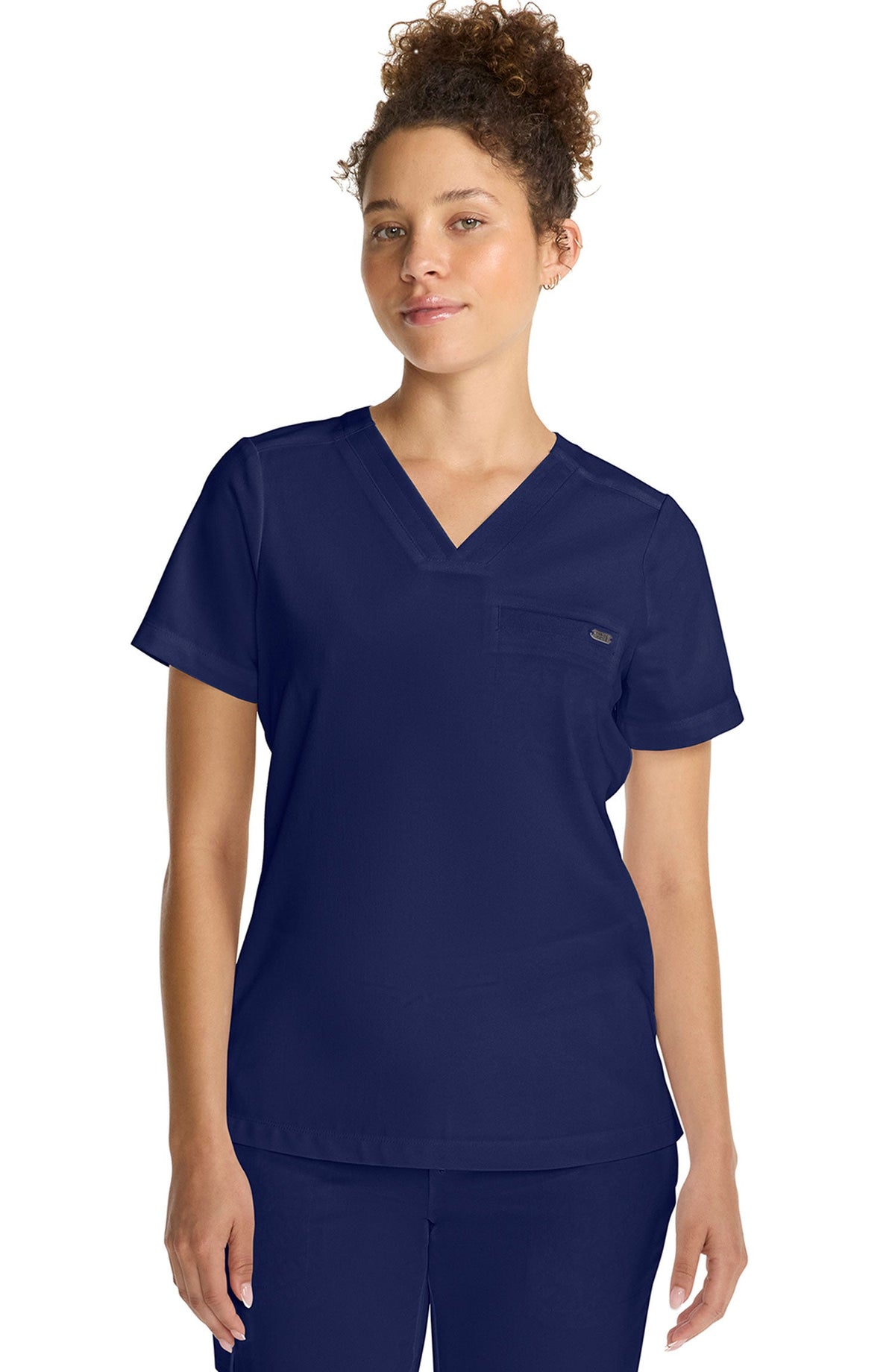 MDF Instruments HH-HH755-NAV-XL Healing Hands Quest Billie Women's Tuck-In V-Neck Scrub Top - Navy, XL