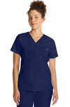 MDF Instruments HH-HH755-NAV-2XL Healing Hands Quest Billie Women's Tuck-In V-Neck Scrub Top - Navy, 2XL