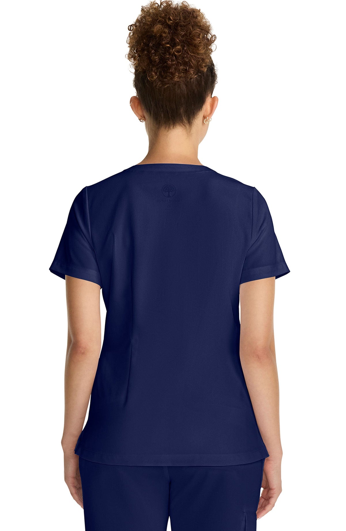 MDF Instruments HH-HH755-NAV-4XL Healing Hands Quest Billie Women's Tuck-In V-Neck Scrub Top - Navy, 4XL