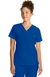 MDF Instruments HH-HH755-ROY-S Healing Hands Quest Billie Women's Tuck-In V-Neck Scrub Top - Royal Blue, S