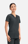 MDF Instruments CK-WW620-BLK-M Cherokee Workwear Revolution Women's V-Neck Scrub Top - Black, M