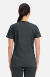 MDF Instruments CK-WW620-BLK-L Cherokee Workwear Revolution Women's V-Neck Scrub Top - Black, L