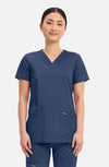 MDF Instruments CK-WW620-NAV-S Cherokee Workwear Revolution Women's V-Neck Scrub Top - Navy, S