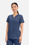 MDF Instruments CK-WW620-NAV-L Cherokee Workwear Revolution Women's V-Neck Scrub Top - Navy, L
