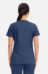 MDF Instruments CK-WW620-NAV-M Cherokee Workwear Revolution Women's V-Neck Scrub Top - Navy, M