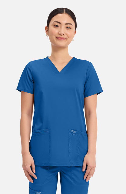 MDF Instruments CK-WW620-ROY-5XL Cherokee Workwear Revolution Women's V-Neck Scrub Top - Royal Blue, 5XL
