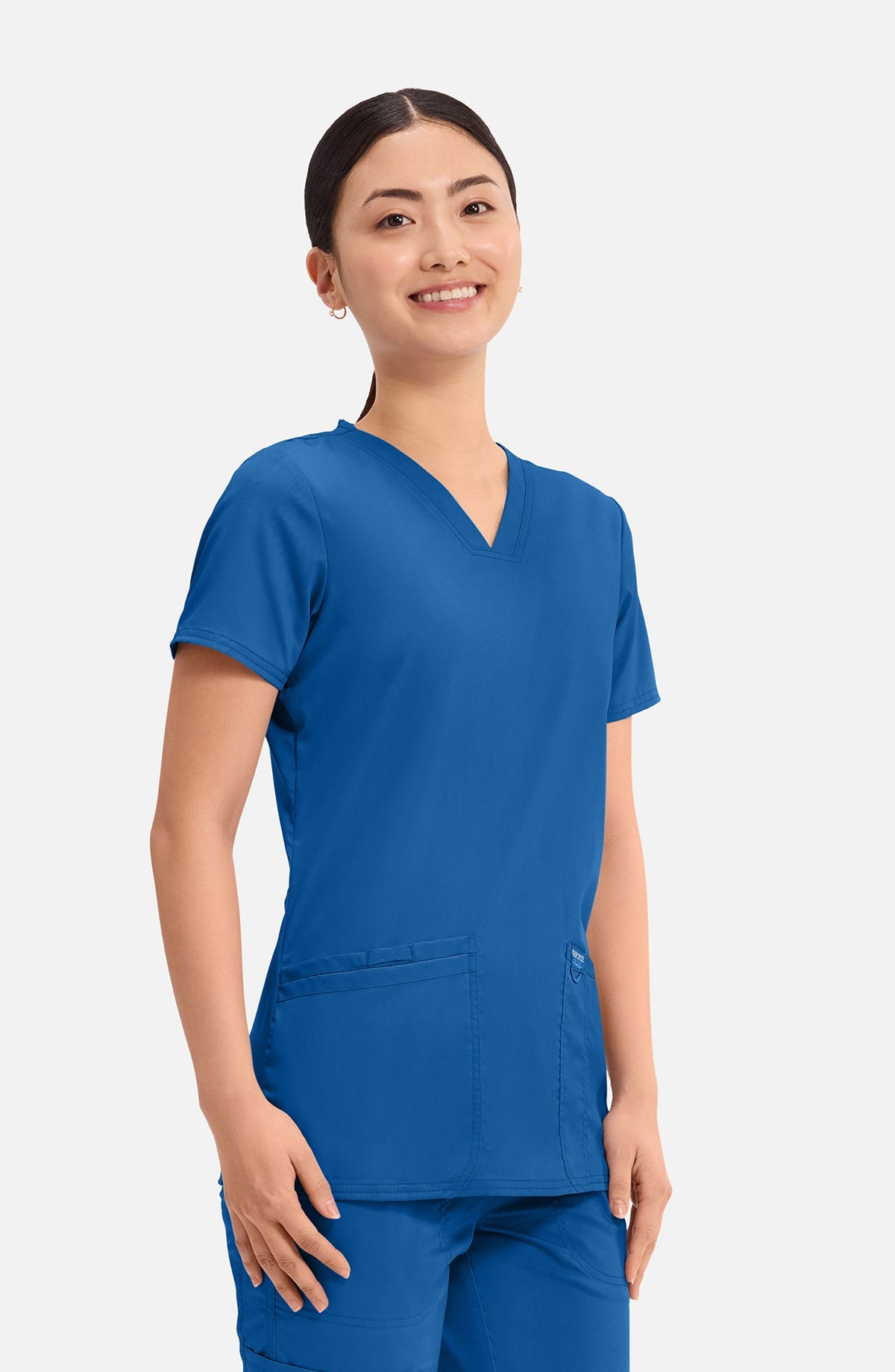 MDF Instruments CK-WW620-ROY-XXS Cherokee Workwear Revolution Women's V-Neck Scrub Top - Royal Blue, XXS