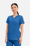 MDF Instruments CK-WW620-ROY-XXS Cherokee Workwear Revolution Women's V-Neck Scrub Top - Royal Blue, XXS