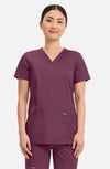 MDF Instruments CK-WW620-WIN-XS Cherokee Workwear Revolution Women's V-Neck Scrub Top - Wine, XS