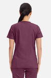 MDF Instruments CK-WW620-WIN-M Cherokee Workwear Revolution Women's V-Neck Scrub Top - Wine, M