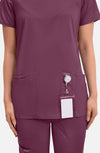 MDF Instruments CK-WW620-WIN-2XL Cherokee Workwear Revolution Women's V-Neck Scrub Top - Wine, 2XL