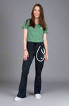 MDF Instruments OU-WO-BT-BL-XLT OliveUs Women's Bootcut Pants - Black, XLT