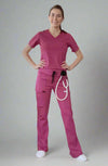 MDF Instruments OU-WO-BT-VR-0XS OliveUs Women's Bootcut Pants - Vintage Rose, XS