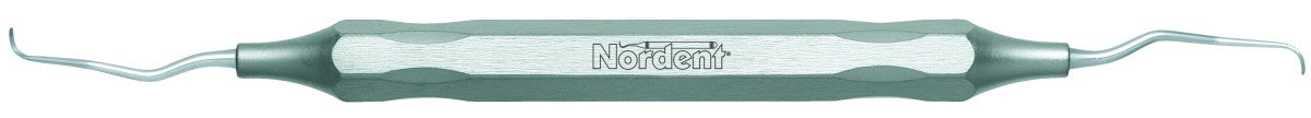 Nordent ESCGR11-12ML Gracey Curette #11-12 (Mini Blade – Long Reach) – Classic – Duralite® Hex Handle