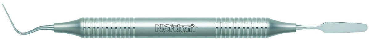Nordent RECHP5 Calcium Hydroxide Placement Instrument #5 With Spatula And Duralite® Round Handle